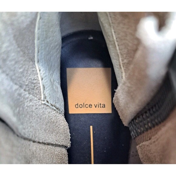 Dolce Vita Western Boots, Gray Ankle Suede Booties 3.5" Heel Women's Size 9.5M - Picture 8 of 8